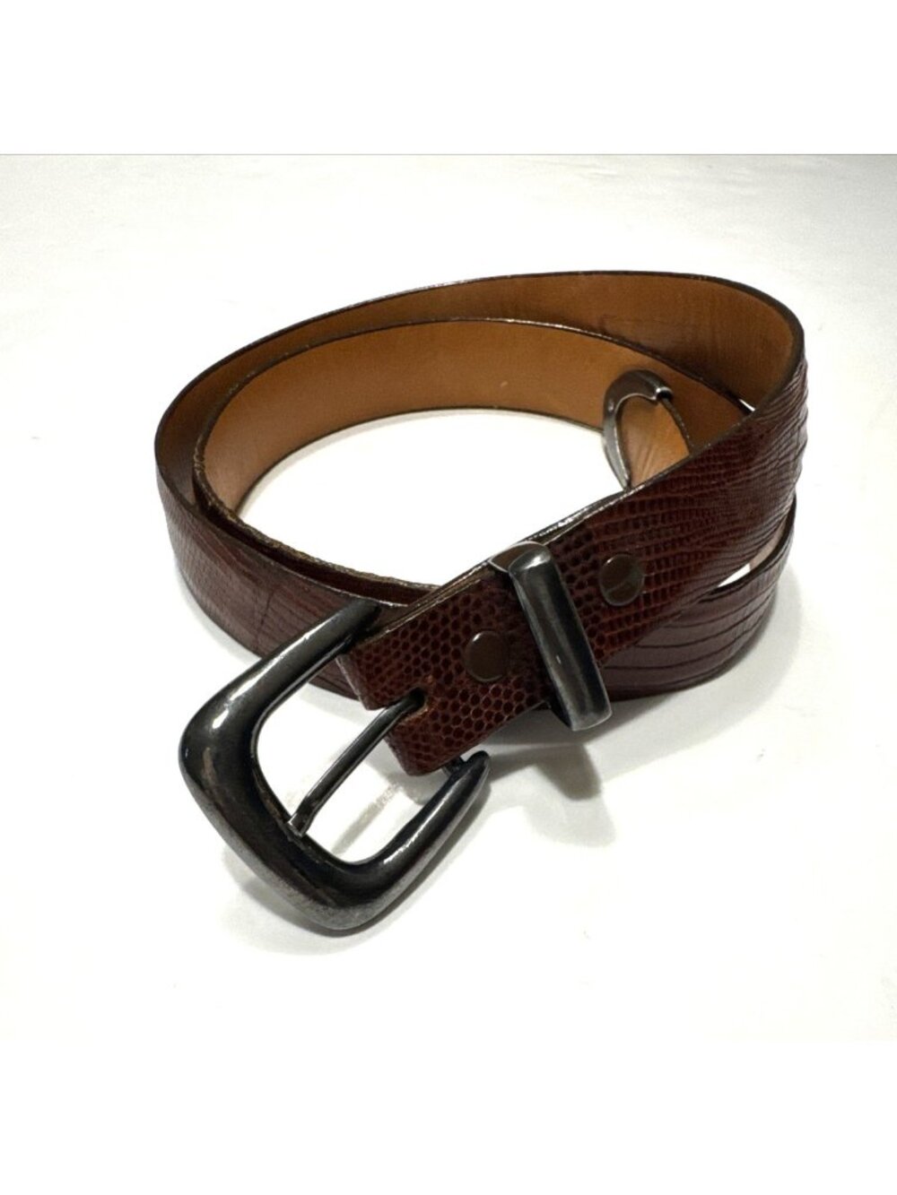 Men’s Brown Lizard Belt Size 34
